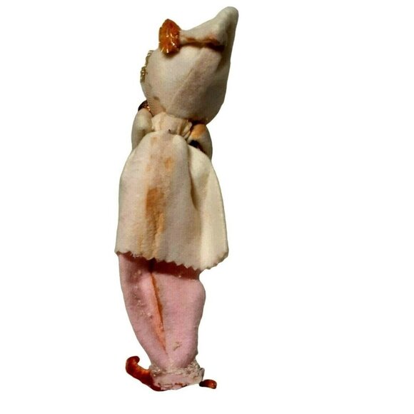 Vintage 1950's Christmas Felt Marching Band Clown Figurine or Ornament - Picture 2 of 7